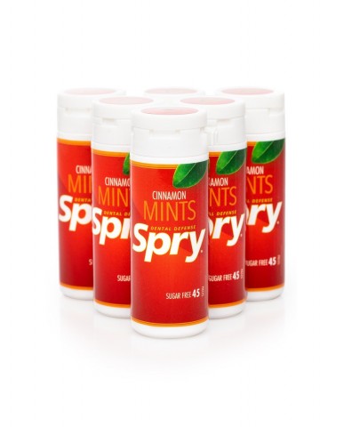 Spry Natural Cinnamon Mints with Xylitol – Tubes Pack