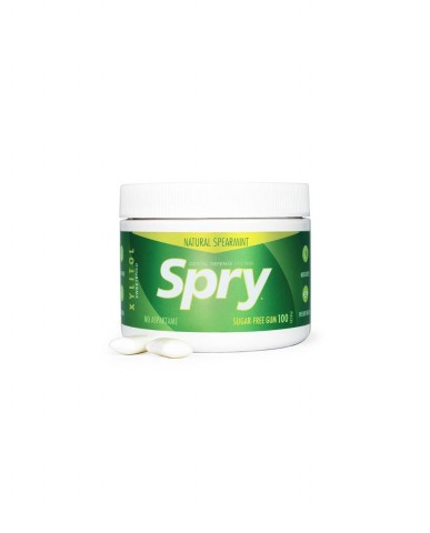 Spry Natural Spearmint Gum with Xylitol - Tub
