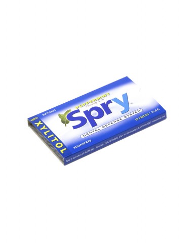 Spry Natural Peppermint Gum with Xylitol - Blister Pack