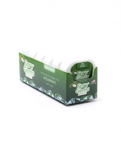 Spry Natural Spearmint Gems with Xylitol - Containers Pack