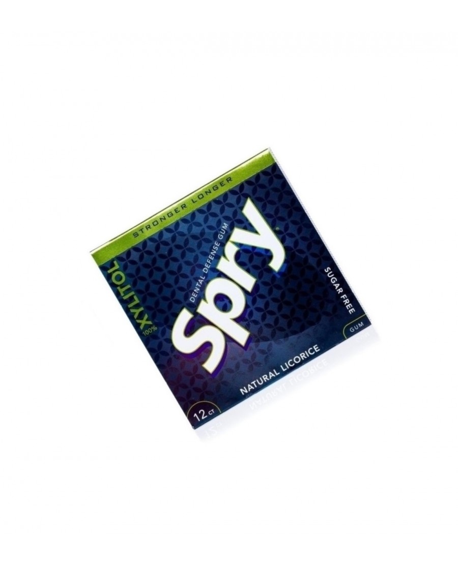 Spry Natural Xylitol Stronger Longer Licorice Gum - Blister Pack