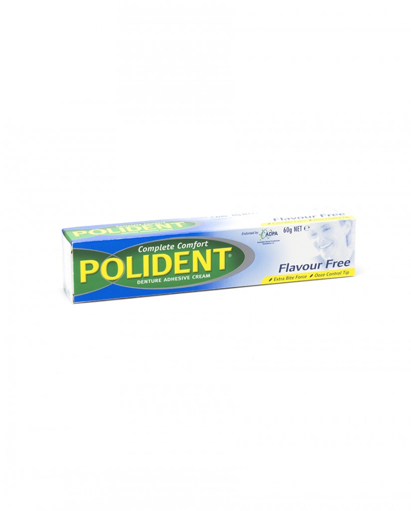 Polident Flavour Free Denture Adhesive Cream