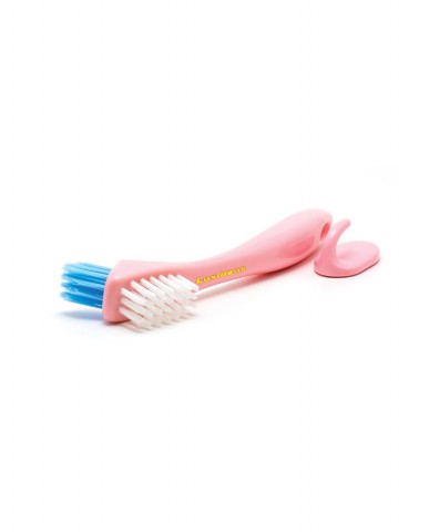 Luxident Denture Brush Medium - Pastel Pink