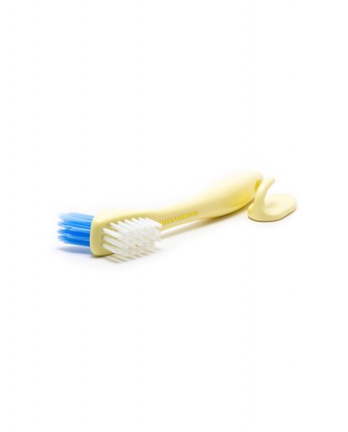 Luxident Denture Brush Medium - Pastel Yellow