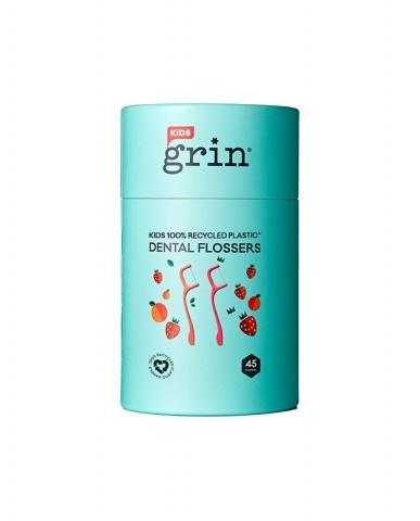 Grin Kids 100% Recycled Plastic Dental Flossers - 45pk