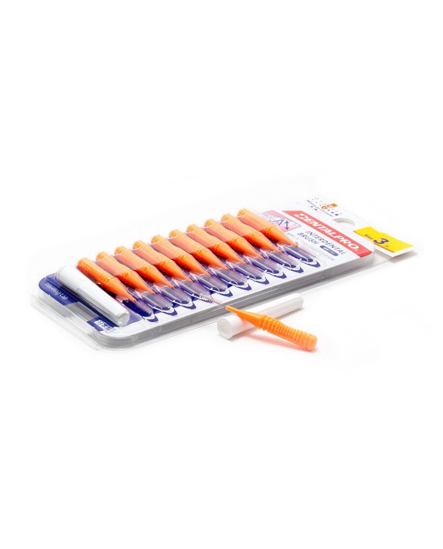 DentalPro i Shape Interdental Brush Size 3 (S) – 1.0 mm Orange
