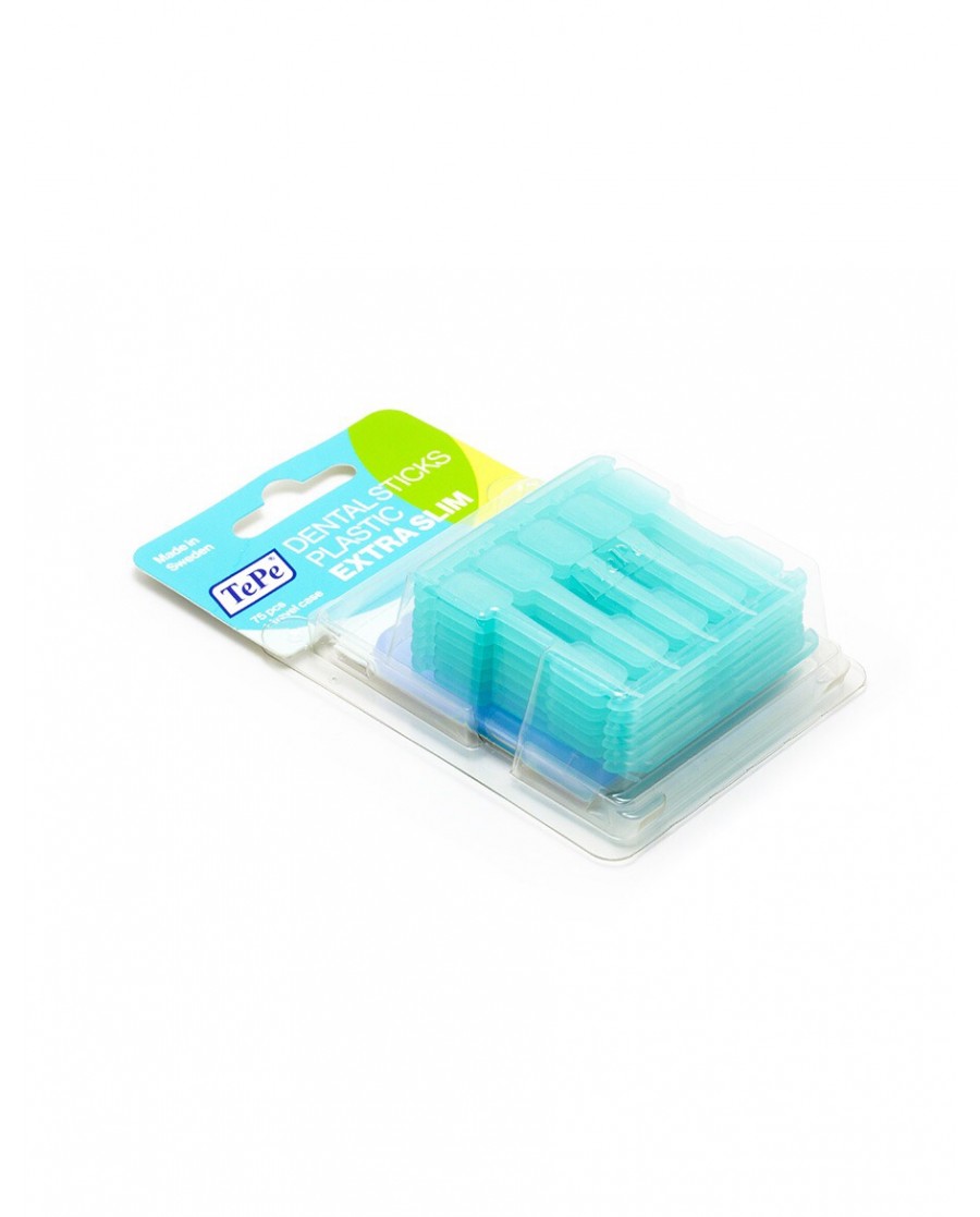 TePe Plastic Toothpicks - 75 Pack + Case