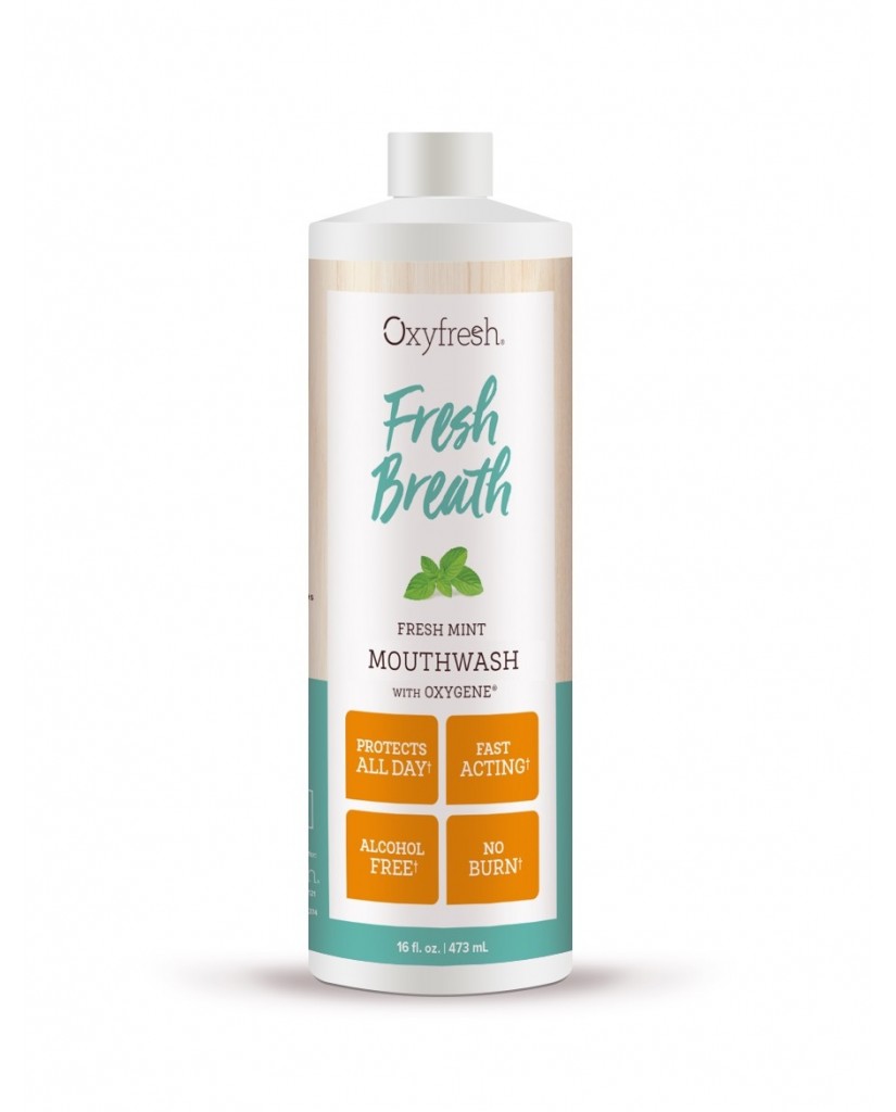 Oxyfresh Fresh Breath Fresh Mint Mouthwash 473mL