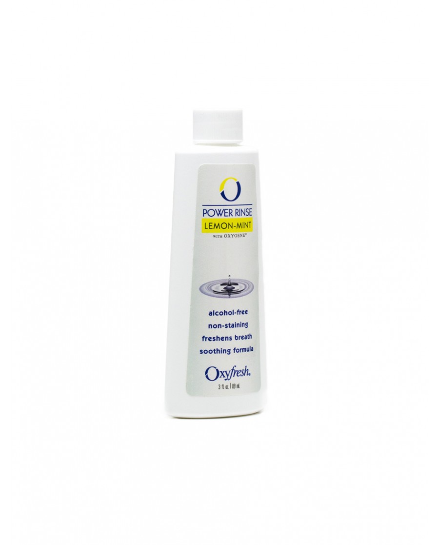 Oxyfresh Lemon-Mint Power Rinse Mouthwash - Travel Size 89mL