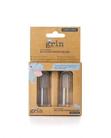 Grin Baby Silicone Finger Brush 2 Pack