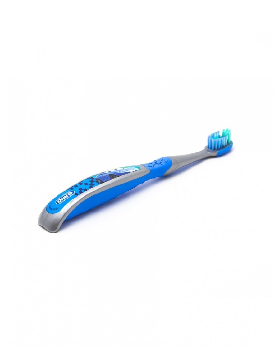 Oral-B Stages 3. Cars 5-7 years Soft - Light Blue/Grey