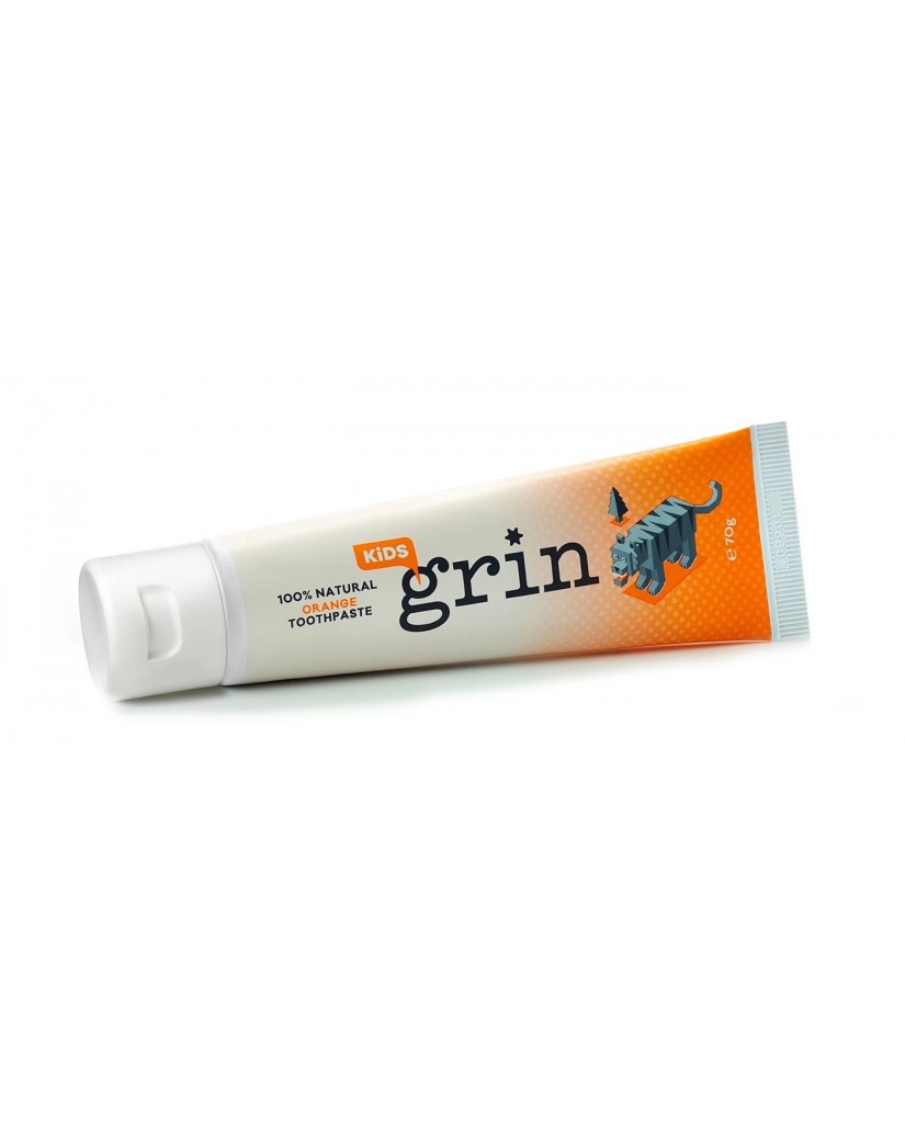 Grin 100% Natural Kids Toothpaste - Orange Flavour 70g