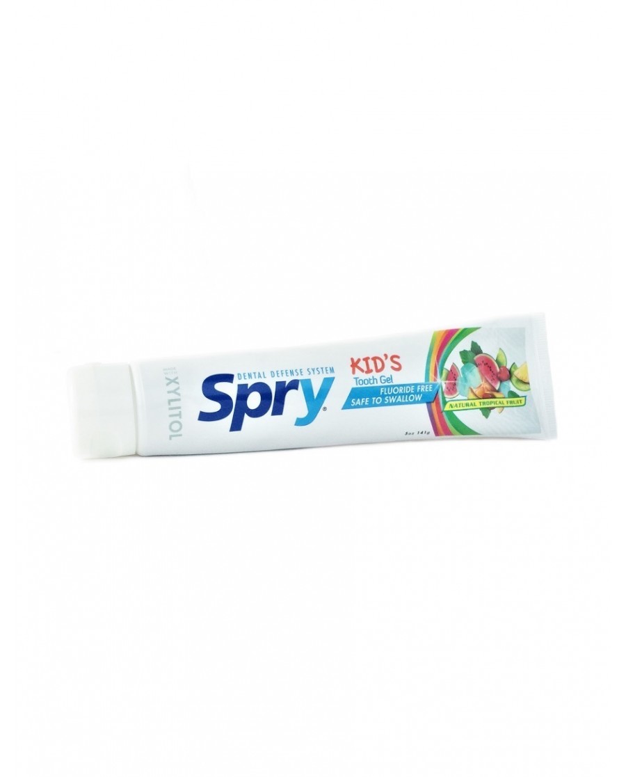 Kid's Spry Natural Tropical Fruit Gel Toothpaste – Fluoride-Free 141g