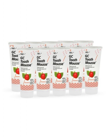 GC Tooth Mousse - Strawberry - 10 Pack - 40g Tubes