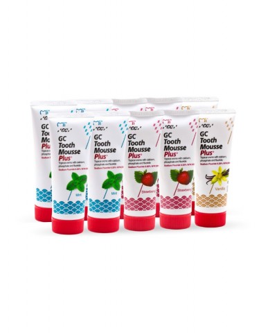 GC Tooth Mousse Plus - 10 Pack - 3 Flavours - 40g Tubes